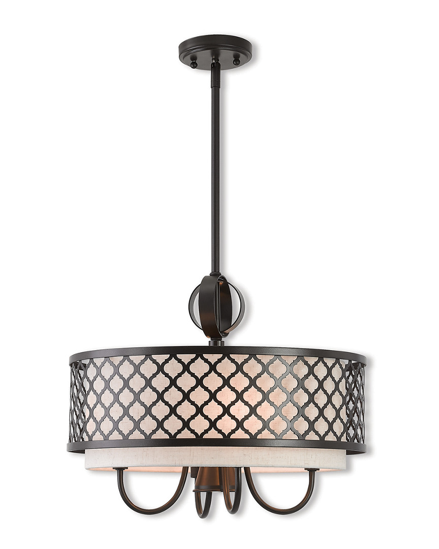 Livex Lighting Livex Arabesque 5 Lt Ebz Pendant Chandelier