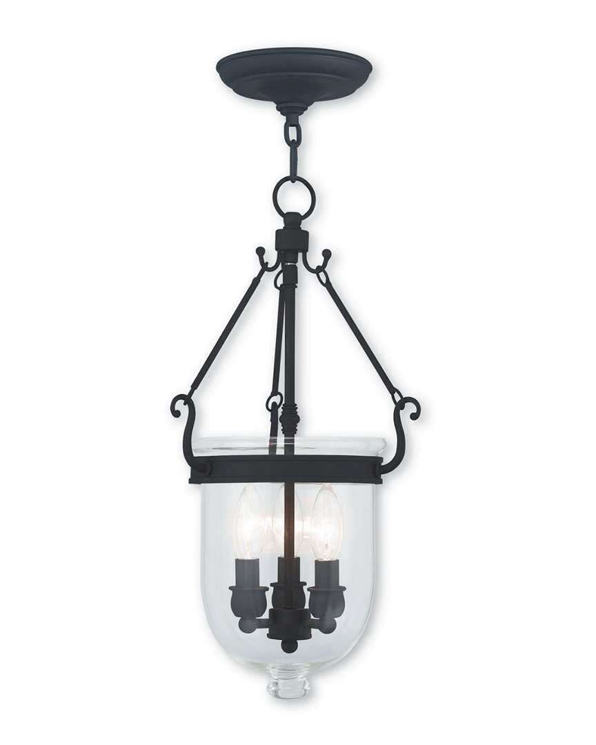 Livex Lighting Livex Jefferson 3-light Black Chain Lantern
