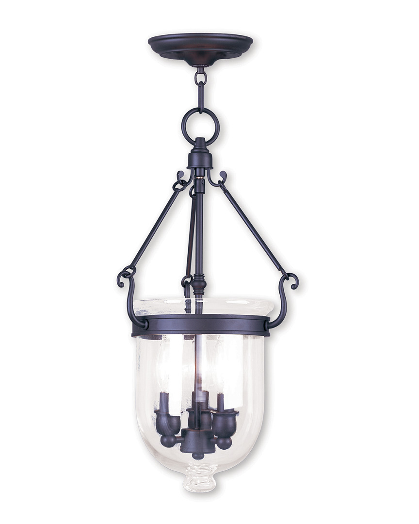 Livex Lighting Livex Jefferson 3-light Bronze Chain Lantern