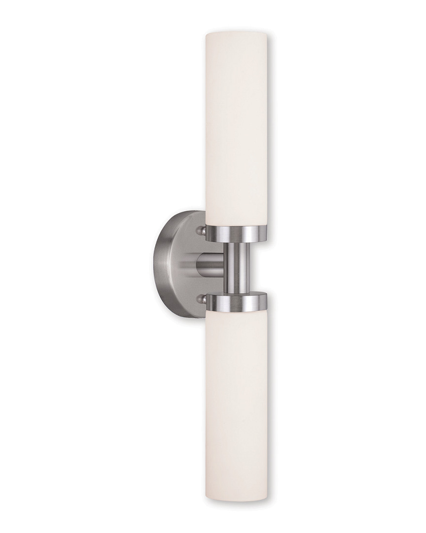 Livex Lighting Livex Aero 2-light Brushed Nickel Bath-light
