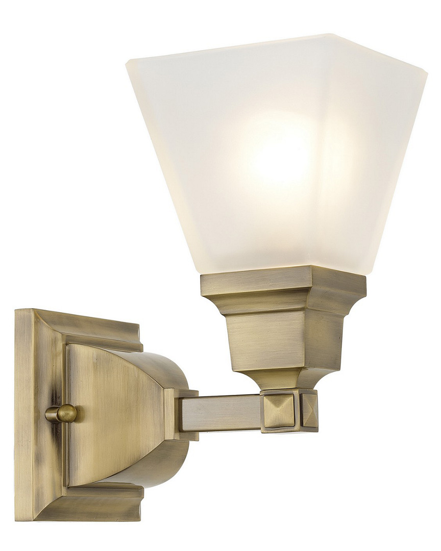Livex Lighting Livex Mission 1-light Antique Brass Bath-light
