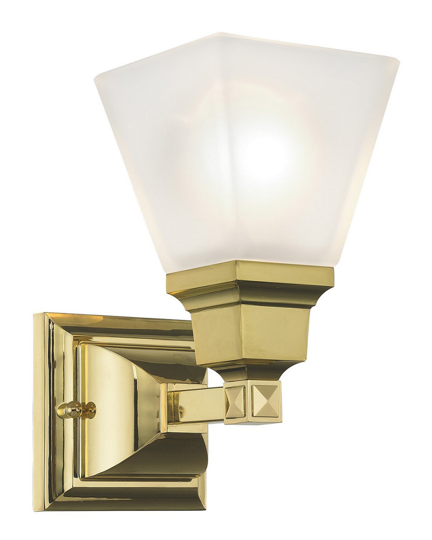 Livex Lighting Livex Mission 1-light Polished Brass Bath-light