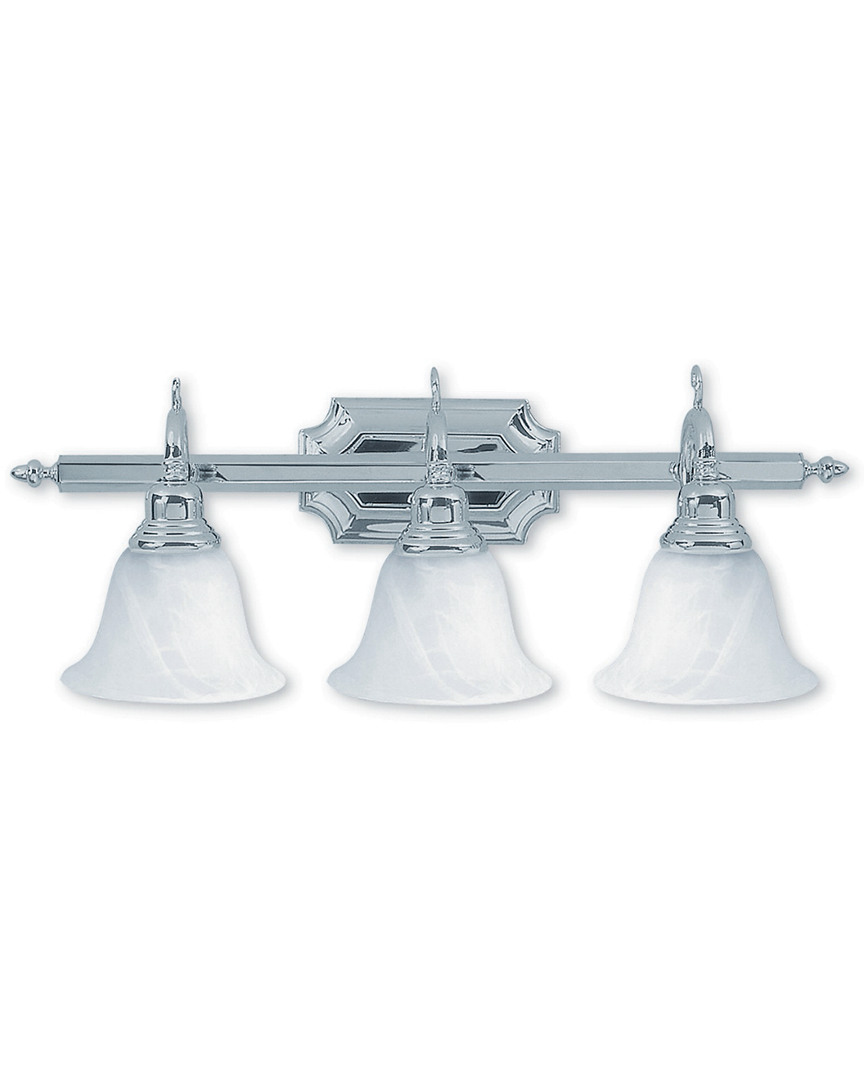 Livex Lighting Livex French Regency 3-light Polished Chrome Bath-light