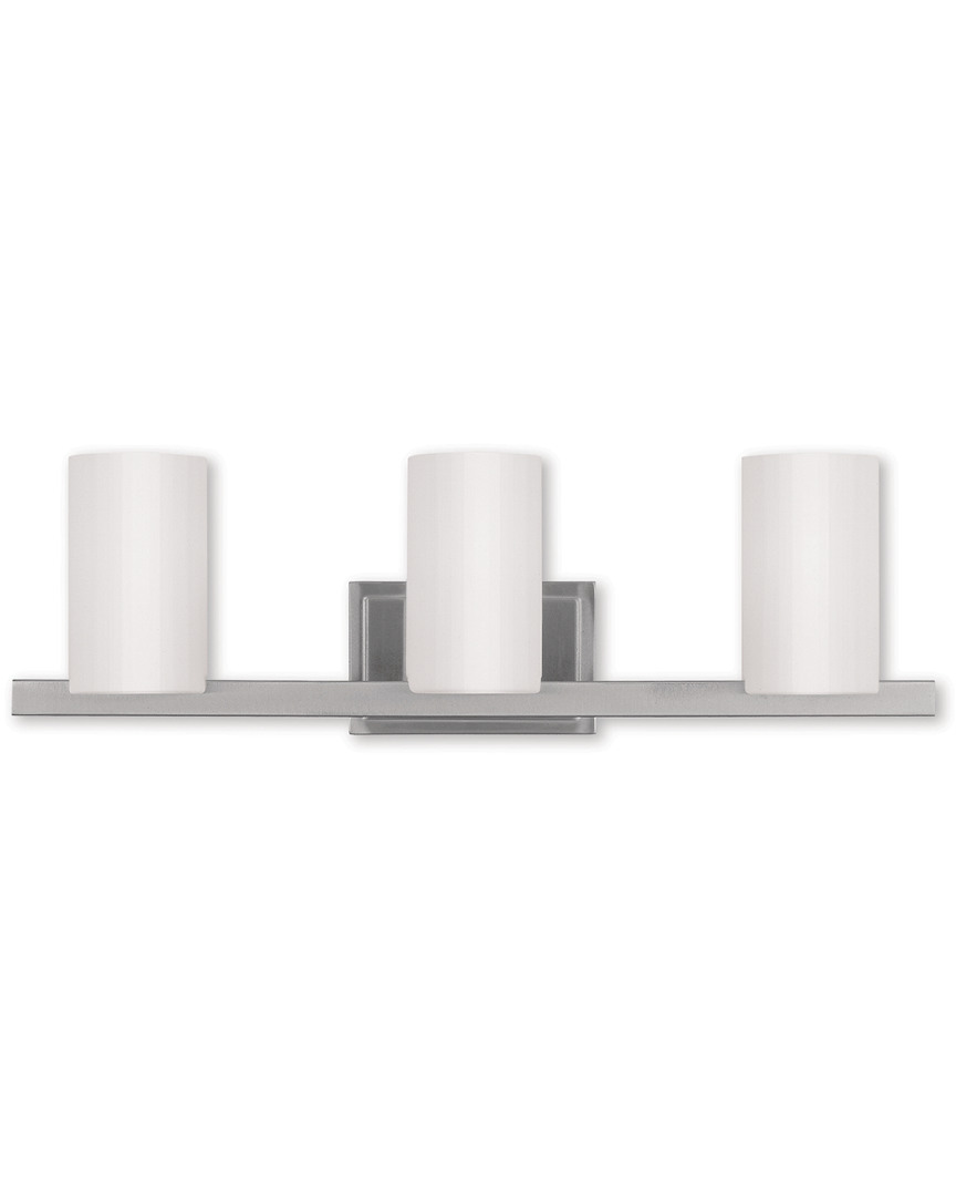 Livex Lighting Livex Astoria 3-light Brushed Nickel Bath-light