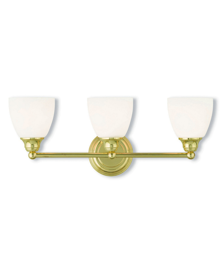 Livex Lighting Livex Somerville 3-light Polished Brass Bath-light