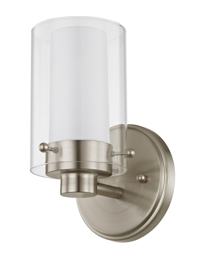 LIVEX LIGHTING LIVEX MANHATTAN 1-LIGHT BRUSHED NICKEL BATH-LIGHT
