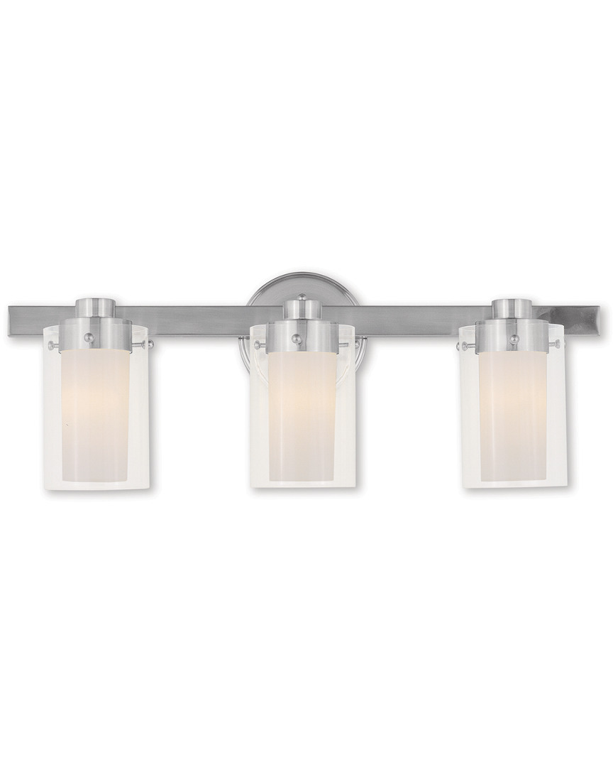 Livex Lighting Livex Manhattan 3-light Brushed Nickel Bath-light