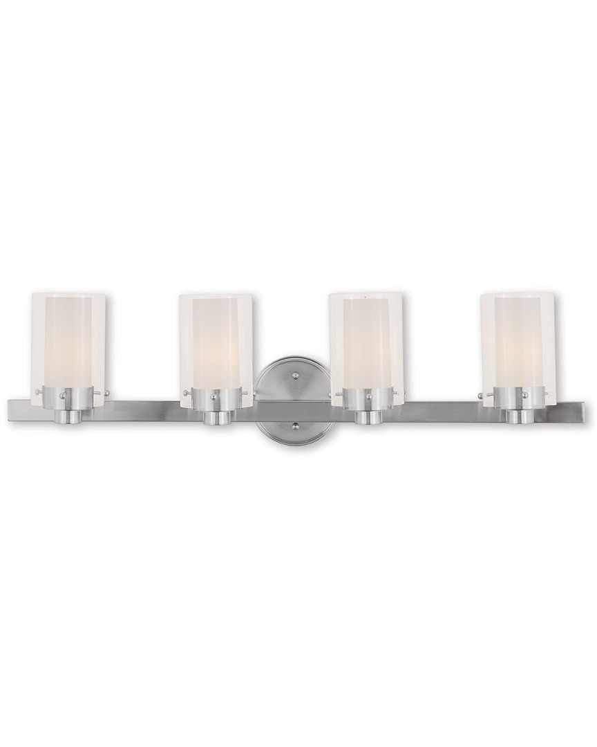 Livex Lighting Livex Manhattan 4-light Brushed Nickel Bath-light