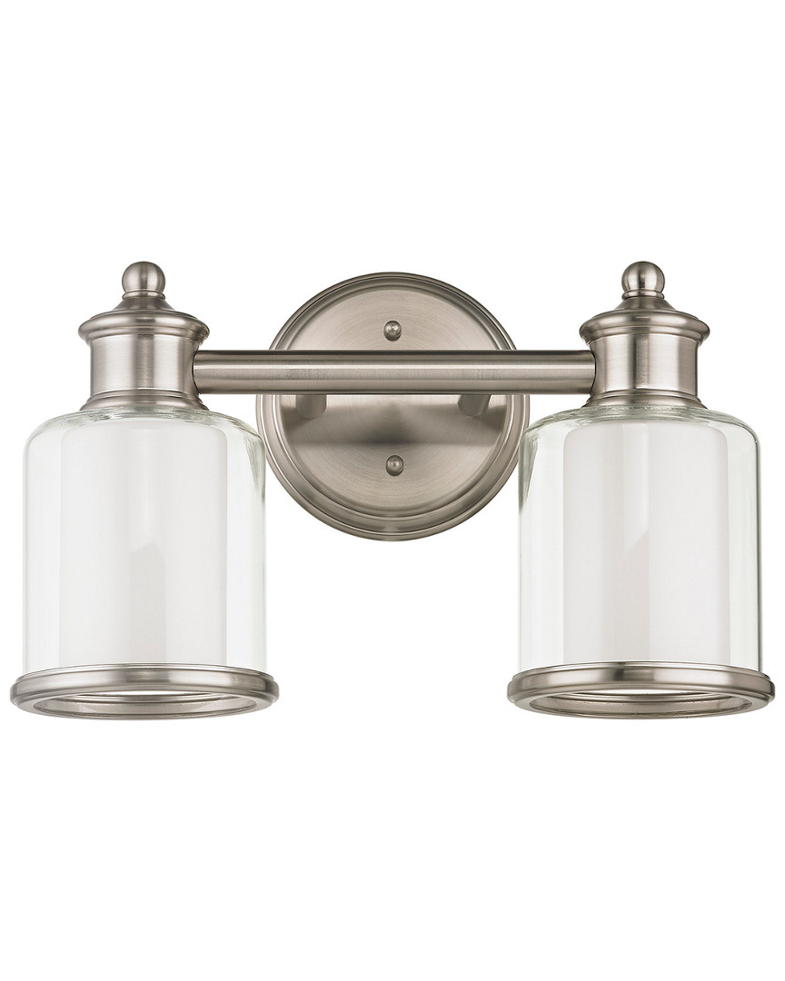 Livex Lighting Livex Middlebush 2-light Brushed Nickel Bath-light