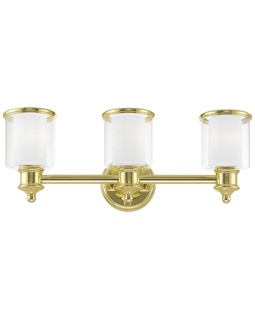 Livex Lighting Livex Middlebush 3 Lt Polished Brass Bath Vanity