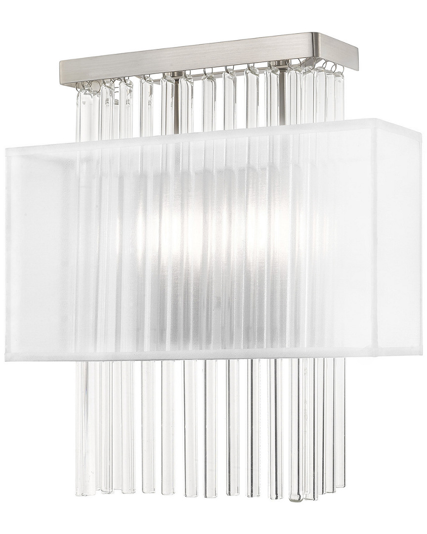 Livex Lighting Livex Alexis 2 Lt Brushed Nickel Ada Wall Sconce