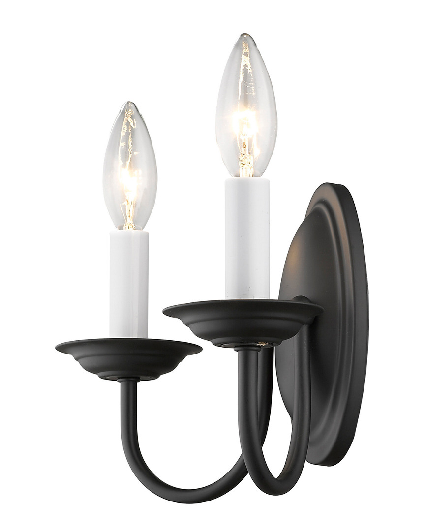 Livex Lighting Livex Home Basics 2-light Black Wall Sconce