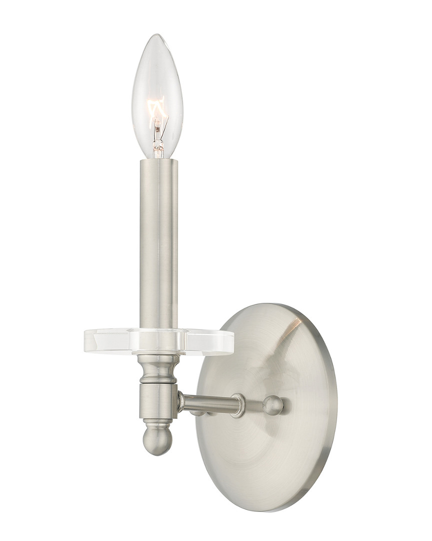 Livex Lighting Livex Bancroft 1 Lt Brushed Nickel Wall Sconce