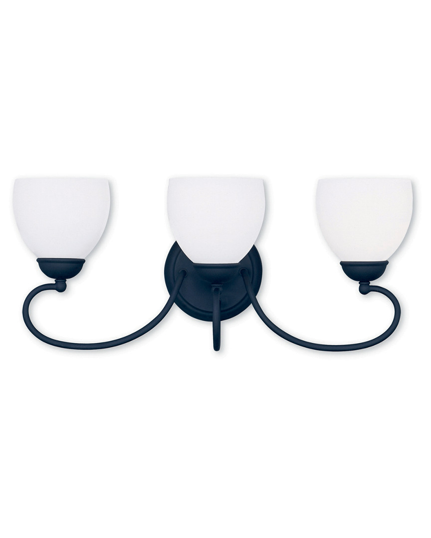 Livex Lighting Livex Brookside 3-light Black Bath-light