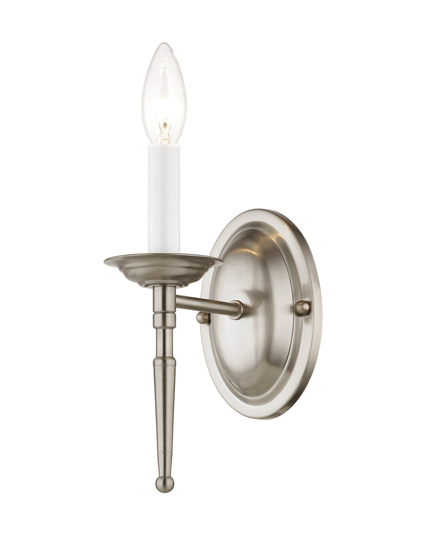 Livex Lighting Livex Williamsburgh 1-light Brushed Nickel Wall Sconce