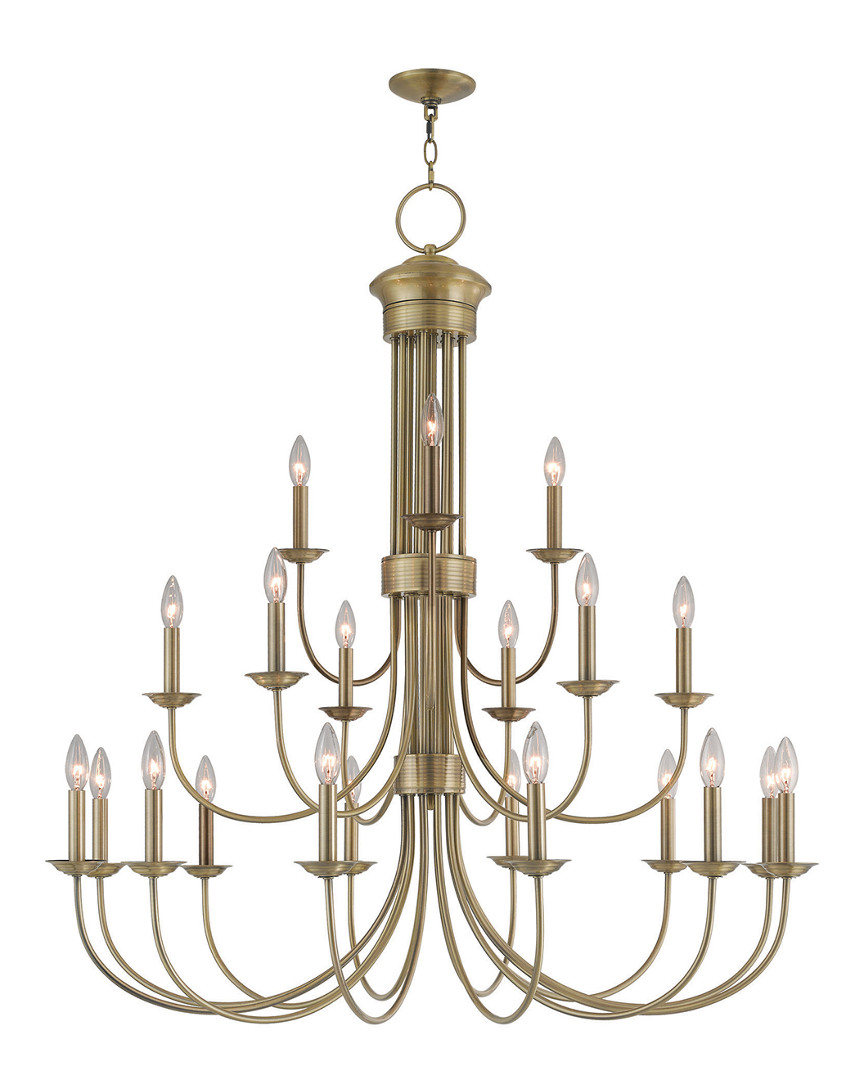 Livex Lighting Livex Estate 21 Light Ab Foyer Chandelier