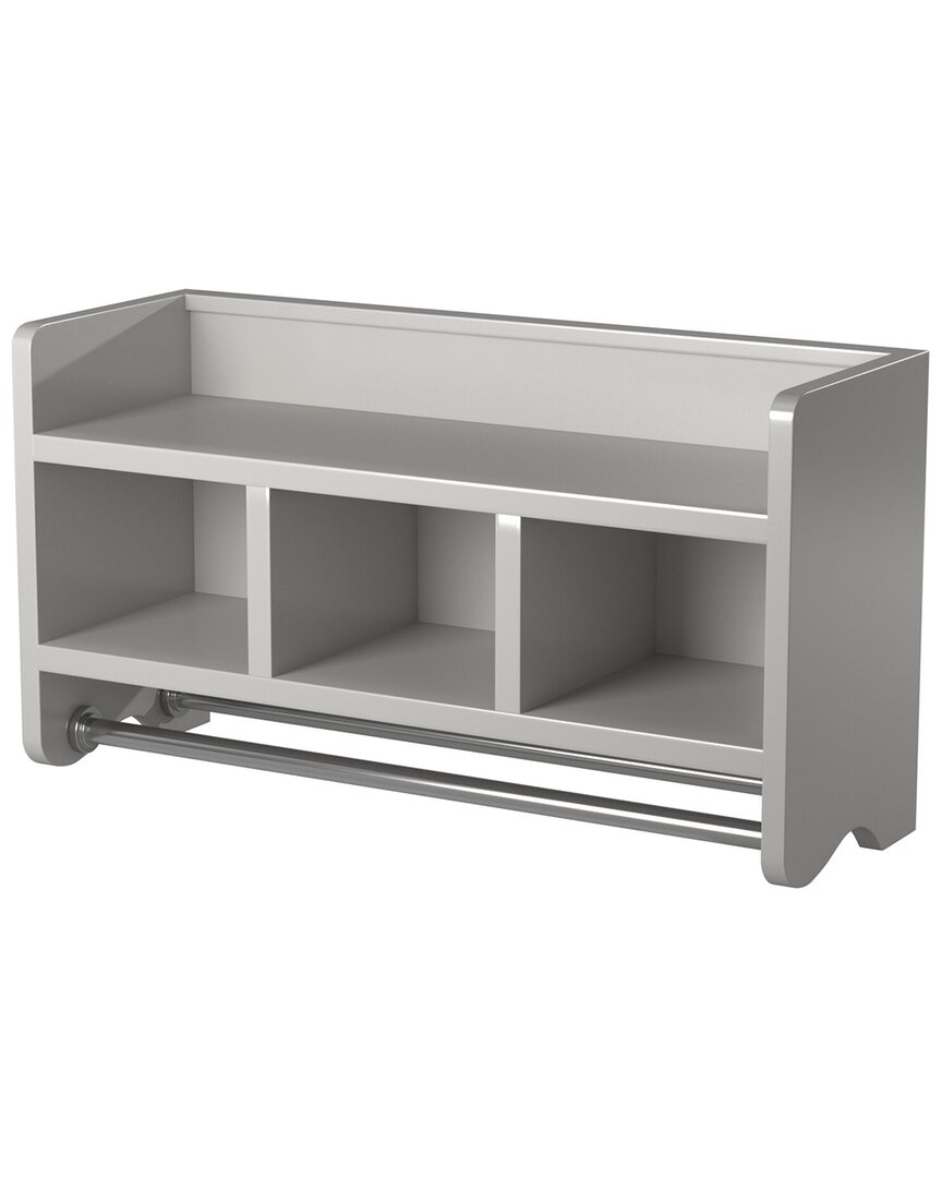 Alaterre 25in Bath Storage Shelf With 2 Towel Rods