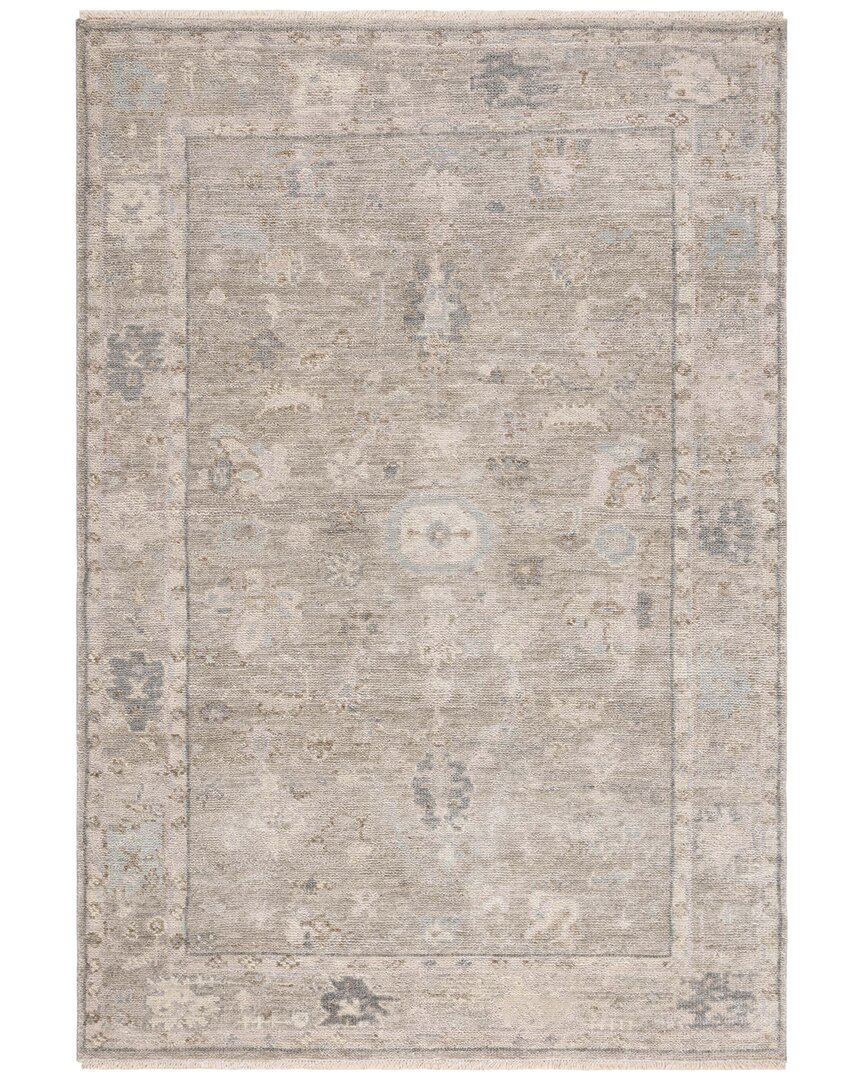 Safavieh Samarkand Hand Knotted Wool-blend Rug In Grey