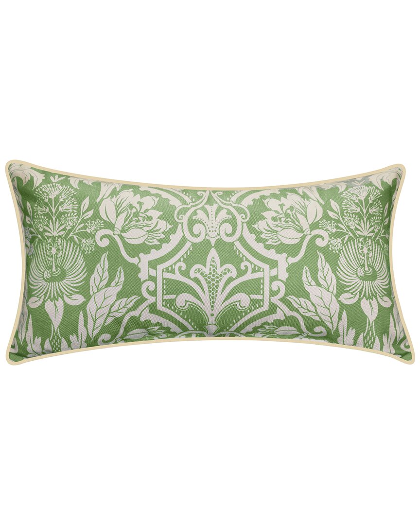 Edie Home New York Botanical Garden Alhambra Lumbar Decorative Pillow In Green