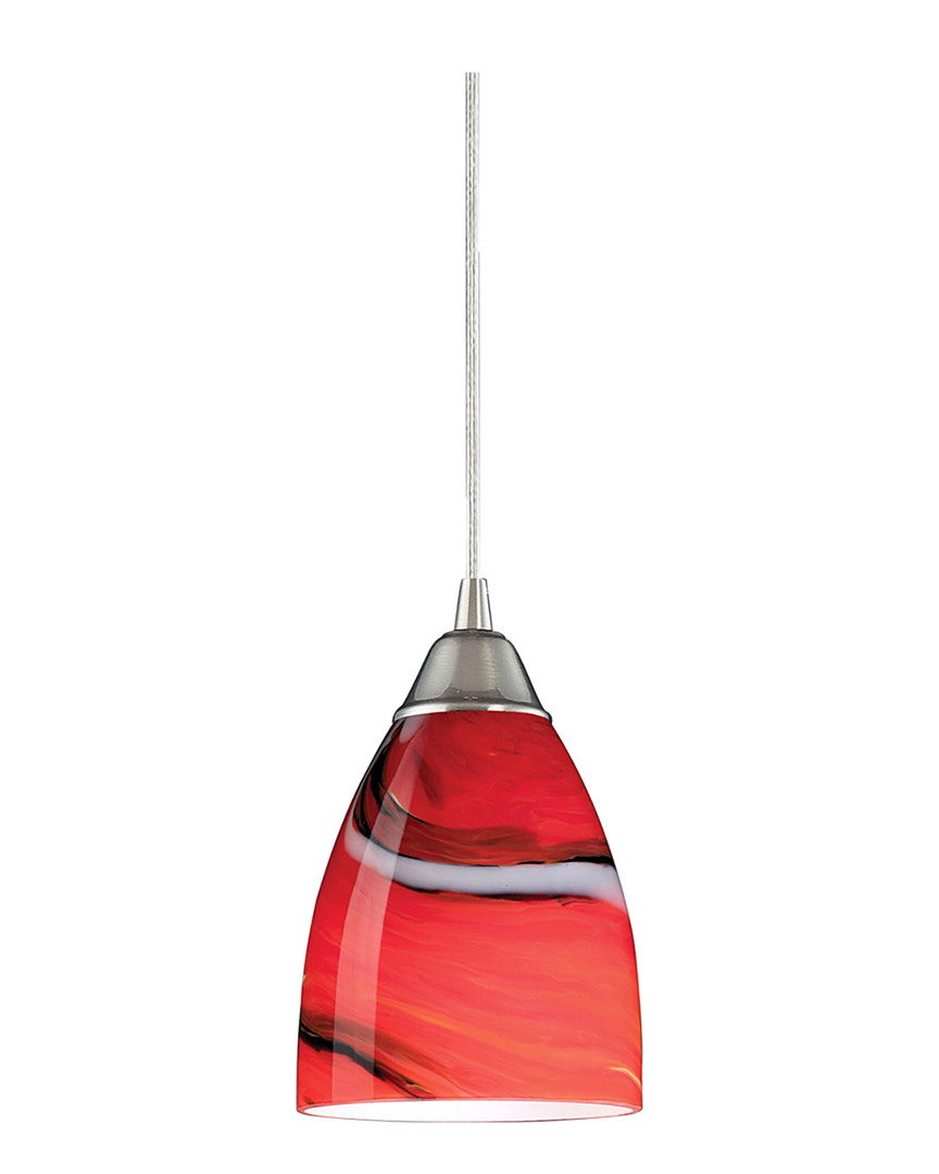 Artistic Home & Lighting Artistic Lighting Pierra 1 Light Candy Pendant In Red