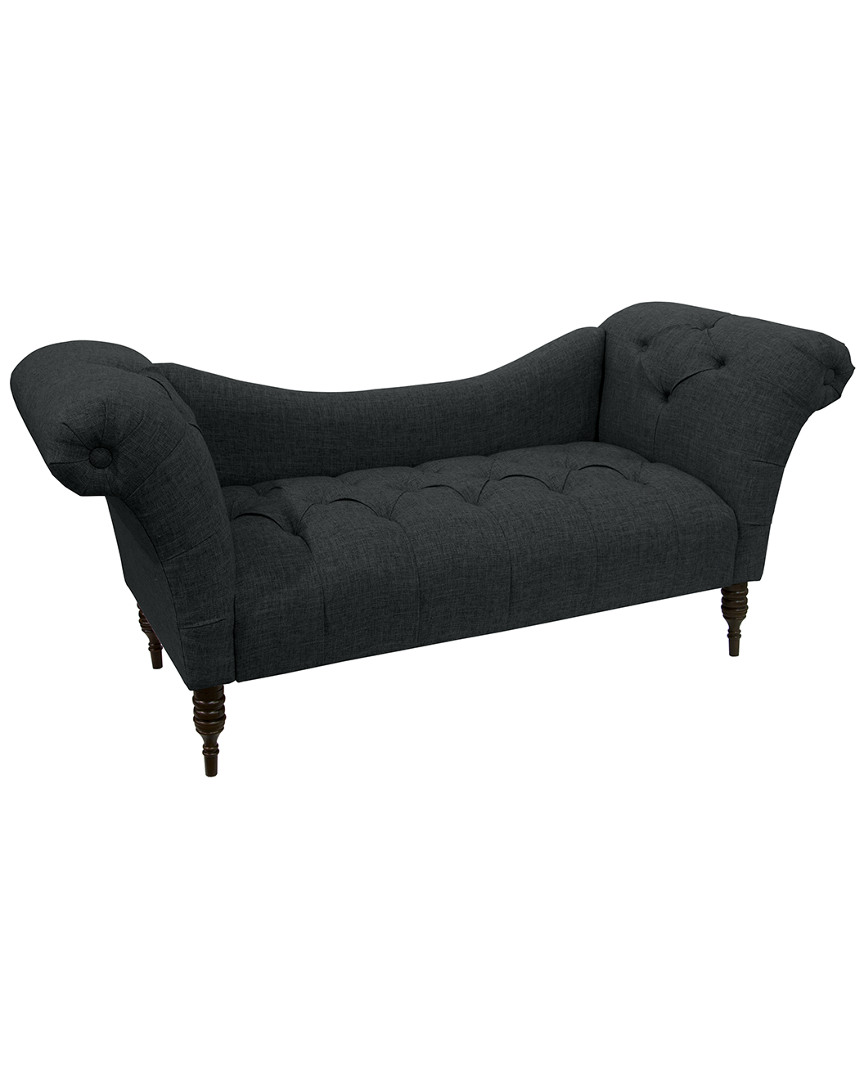 Skyline Furniture Tufted Chaise Lounge In Black