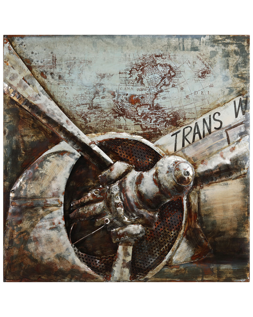 Empire Art Direct Retro Airplane 2 Metal Artwork