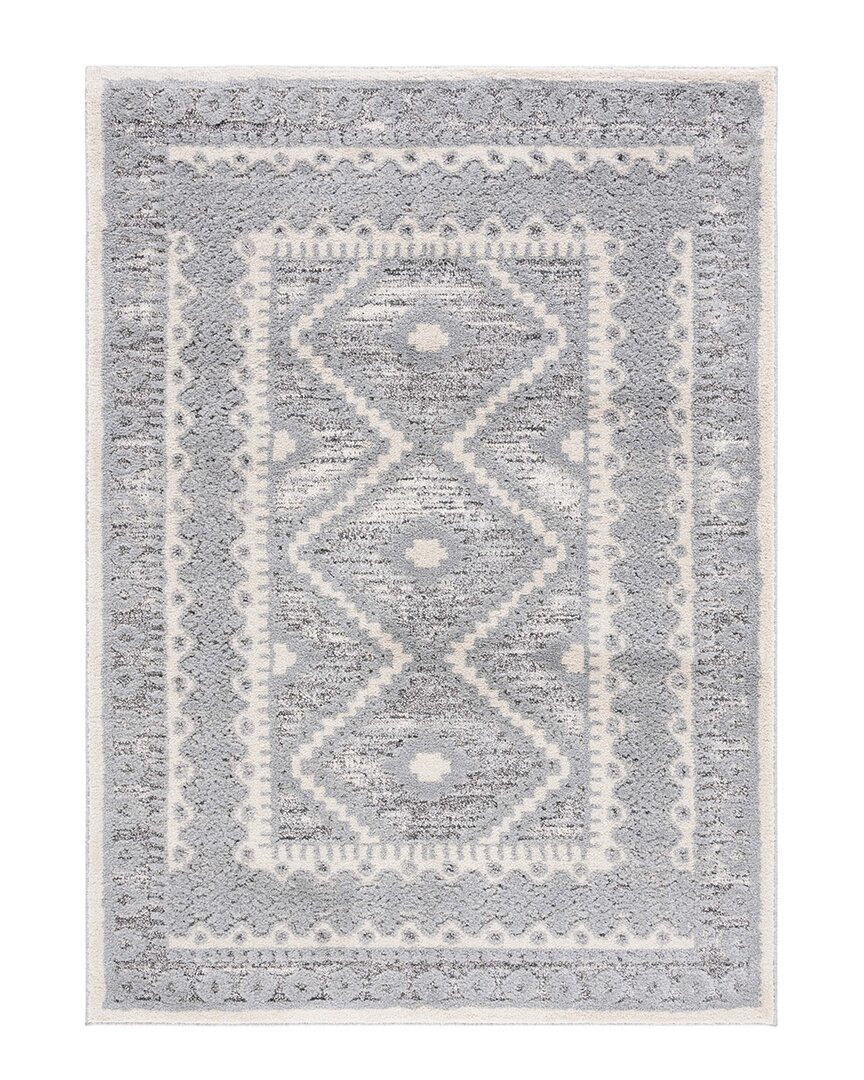 Martha Stewart Lucia Shag Polypropylene Rug In Grey