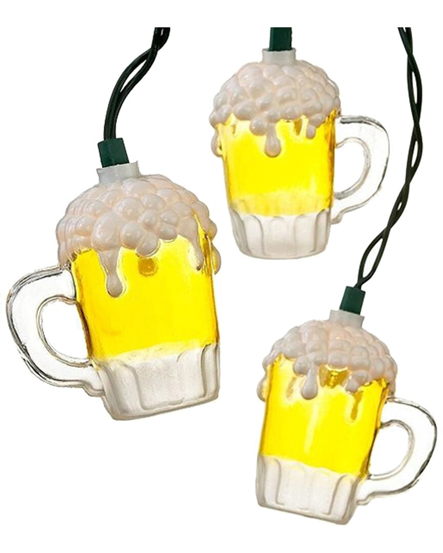 Kurt Adler 10/l Plastic Beer Mug Light Set