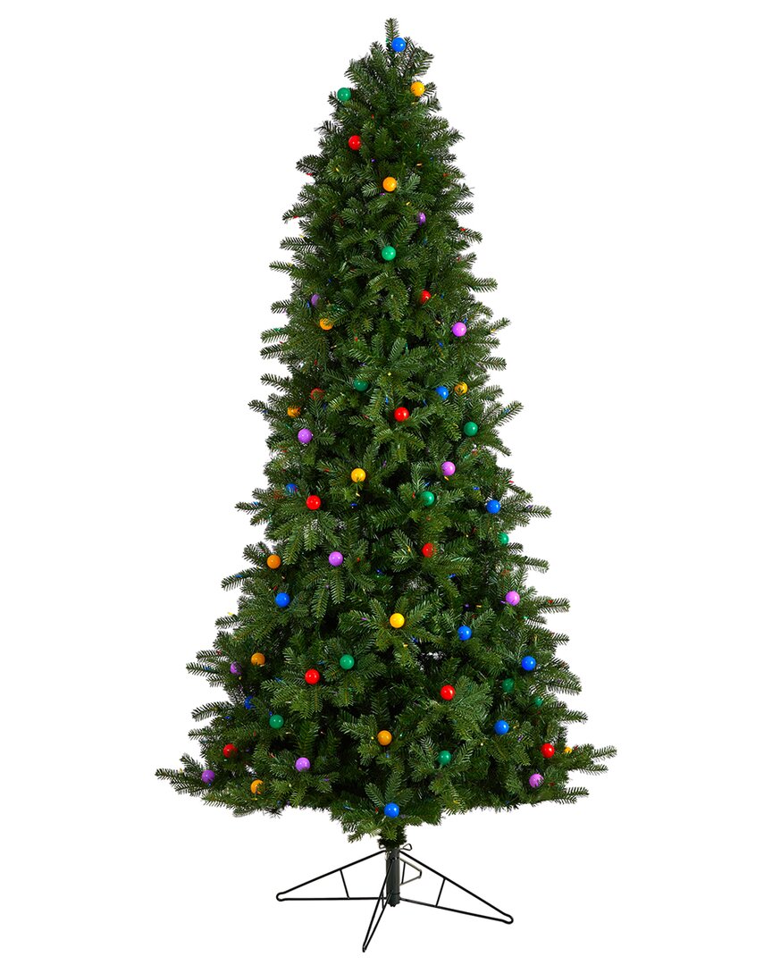 Nearly Natural 8.5ft. Montana Mountain Fir Artificial Christmas Tree In Green