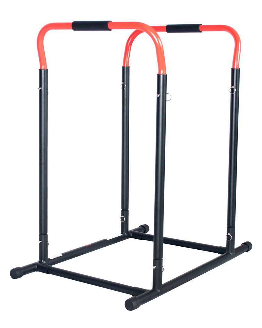 Sunny Health & Fitness High Weight Capacity Adjustable Dip Stand Station Sf-xf9937 In Black
