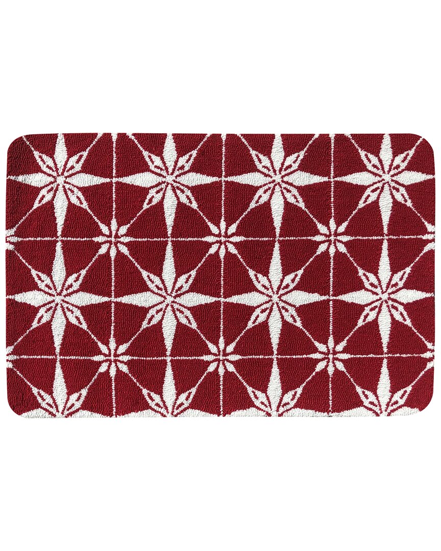 The Rug Market Presents Star 24x36in Doormat In Red