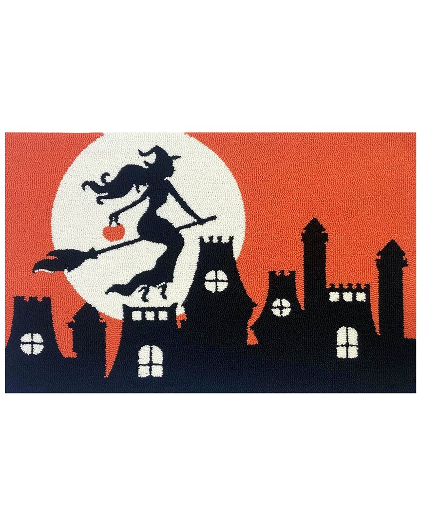 The Rug Market Haunted Village 24x36in Doormat In Orange