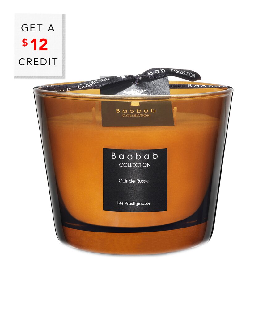Shop Baobab Collection Max 10 Cuir De Russie Candle With $12 Credit