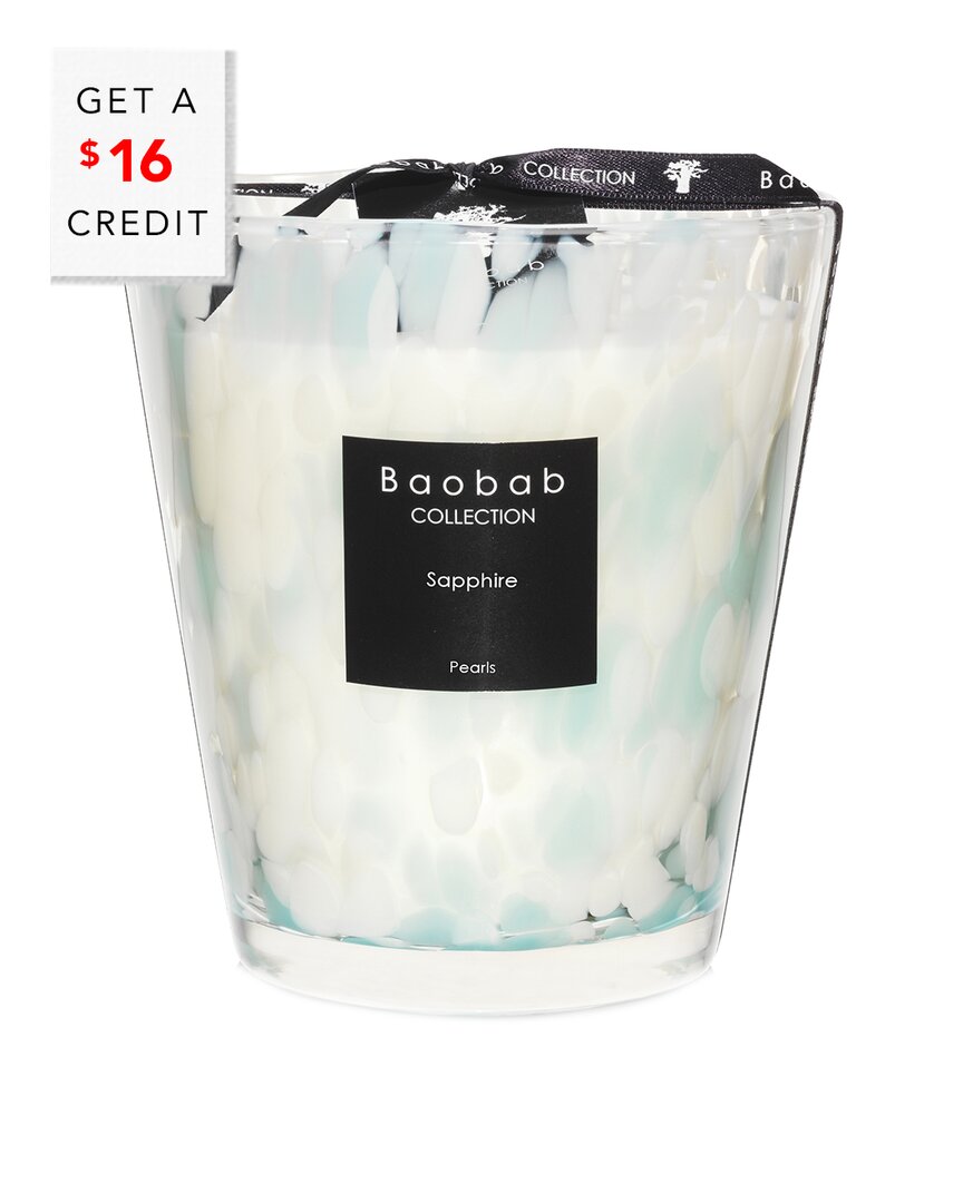 Baobab Collection Max 16 Pearls Sapphire Candle With $16 Credit
