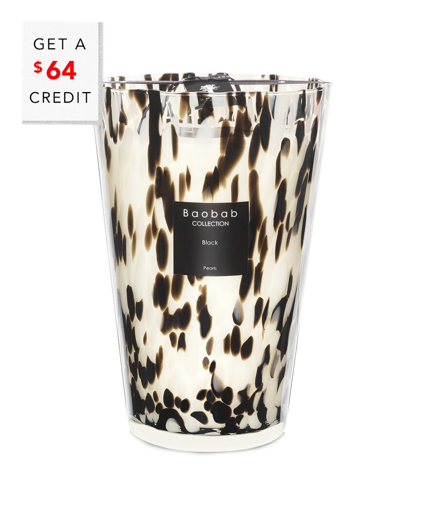 Baobab Collection Max 35 Pearls Black Candle With $64 Credit