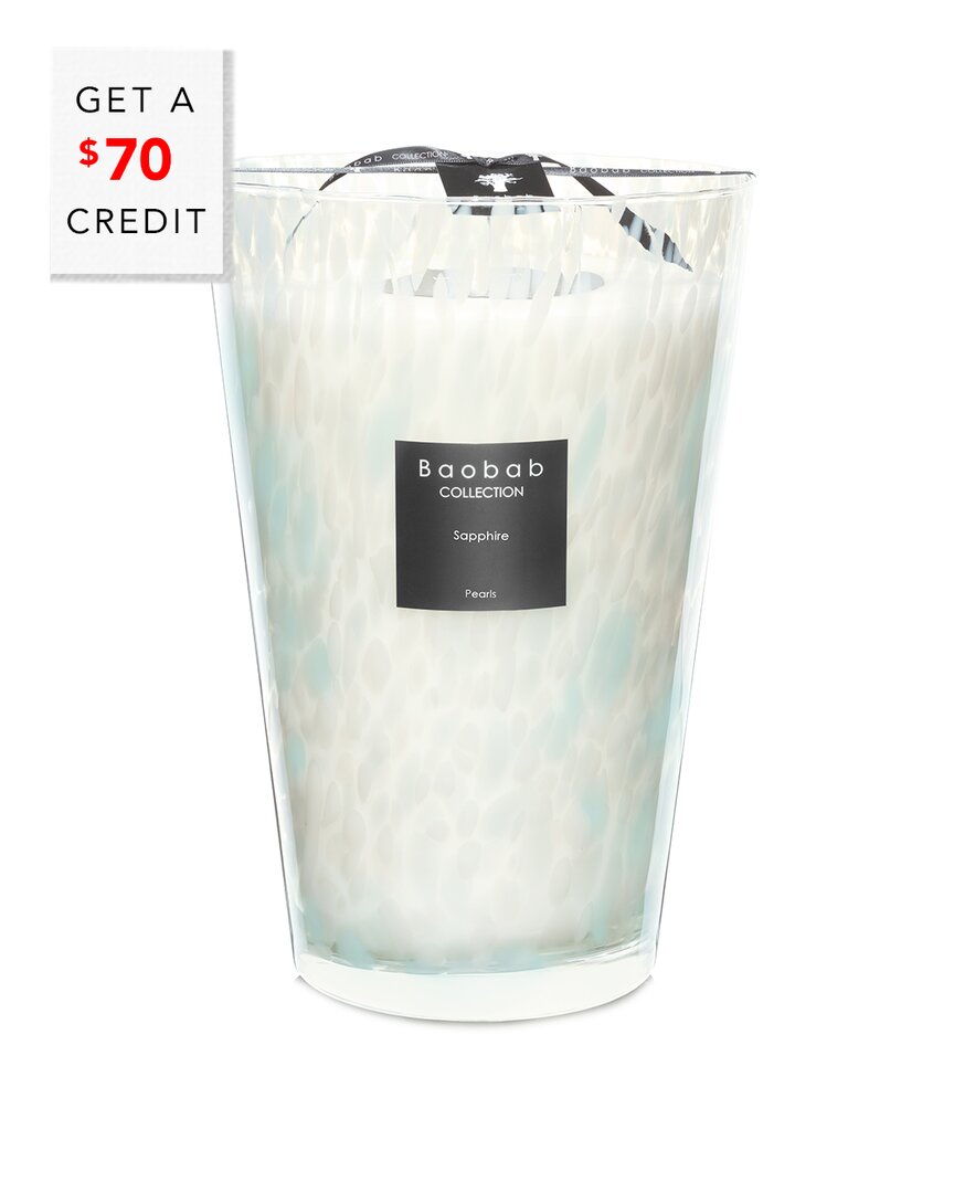 Baobab Collection Max35 Pearls Sapphire Candle With $70 Credit