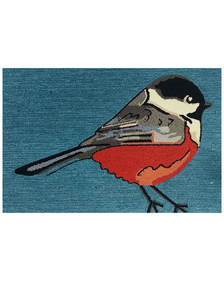 The Rug Market Chickadee 30x48in Doormat In Teal