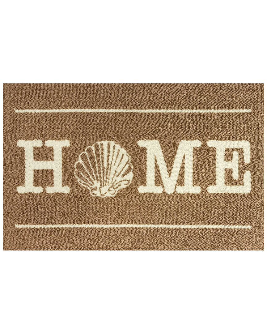 The Rug Market Home Shell 30x48in Doormat In Tan