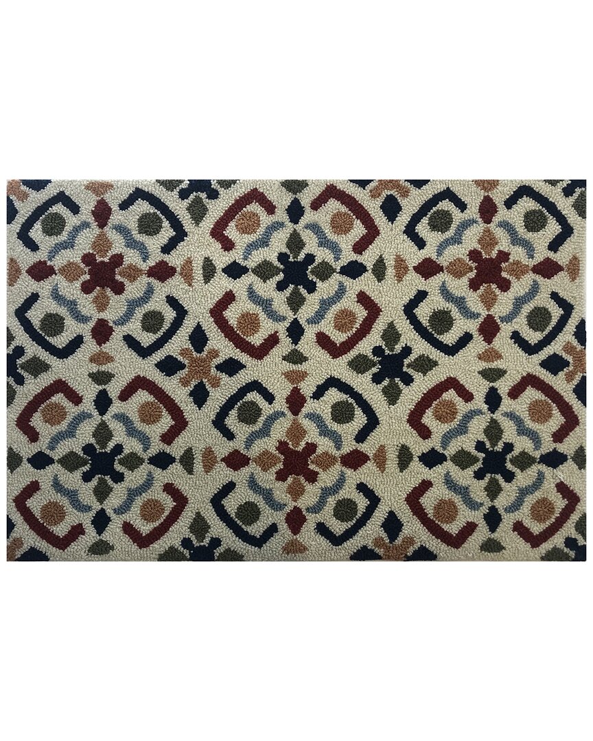 The Rug Market Medallion 24x36in Doormat In Ivory