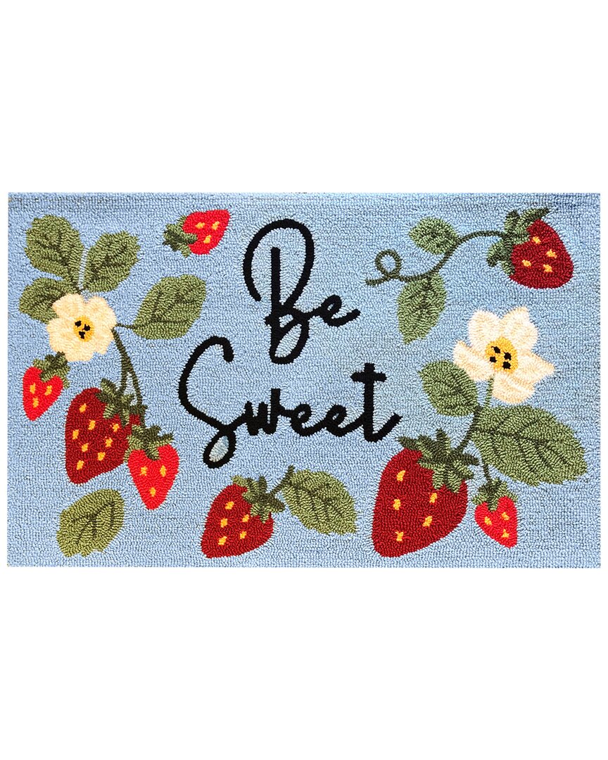 The Rug Market Be Sweet 24x36in Doormat In Aqua