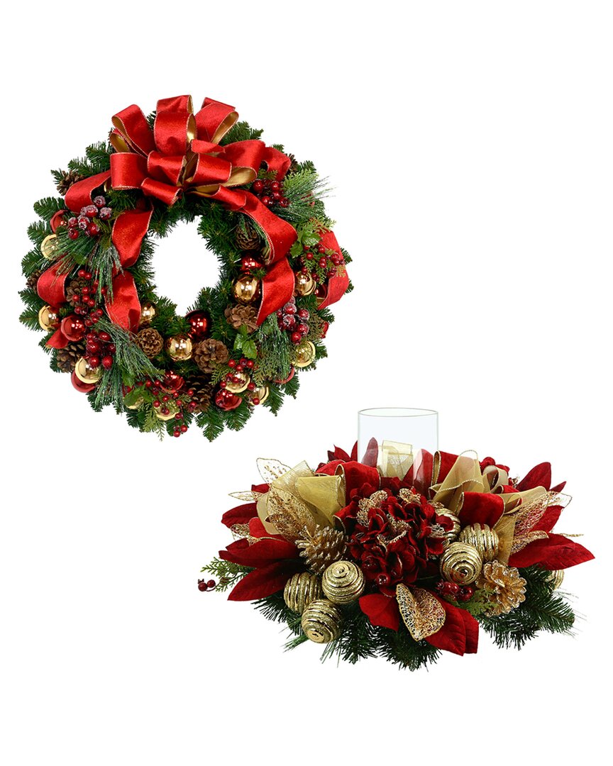 Creative Displays Red & Gold Christmas Bundle In Red
