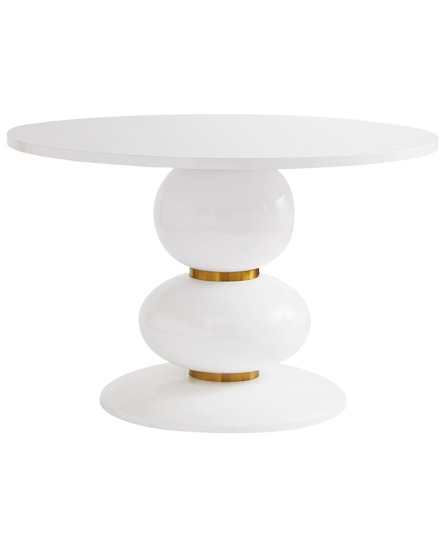 Tov Furniture Arianna Round Dinette Table In White