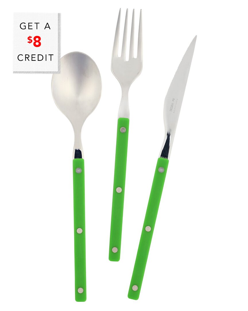 Vietri Pastello 3pc Place Setting In Green