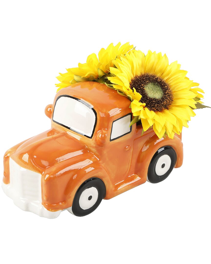 Flora Bunda Sunflowers Truck In Orange