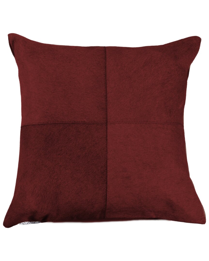 Natural Group Natural Torino Quattro 18x18in Pillow In Red