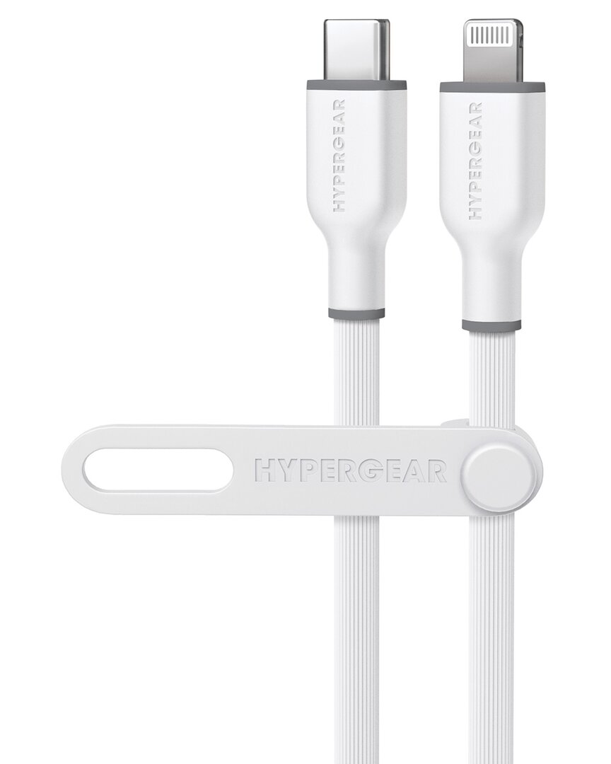Hypergear Flexi Pro Usb-c To Lightning Cable 4ft In White