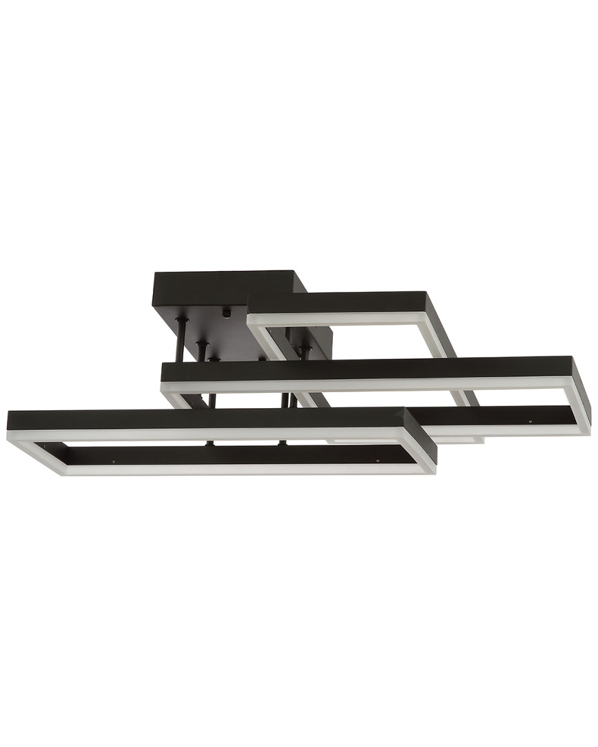 Jonathan Y Turing Geometric Integrated Led Metal Flush Mount