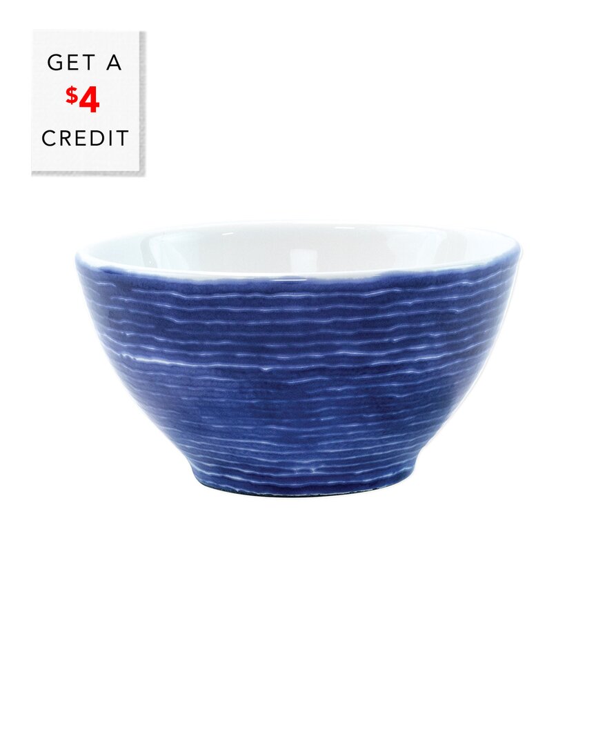 Vietri Viva By Santorini Stripe Cereal Bowl With $2 Credit