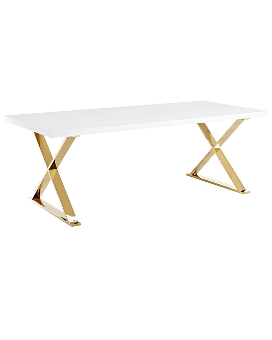 Modway Sector Dining Table In White