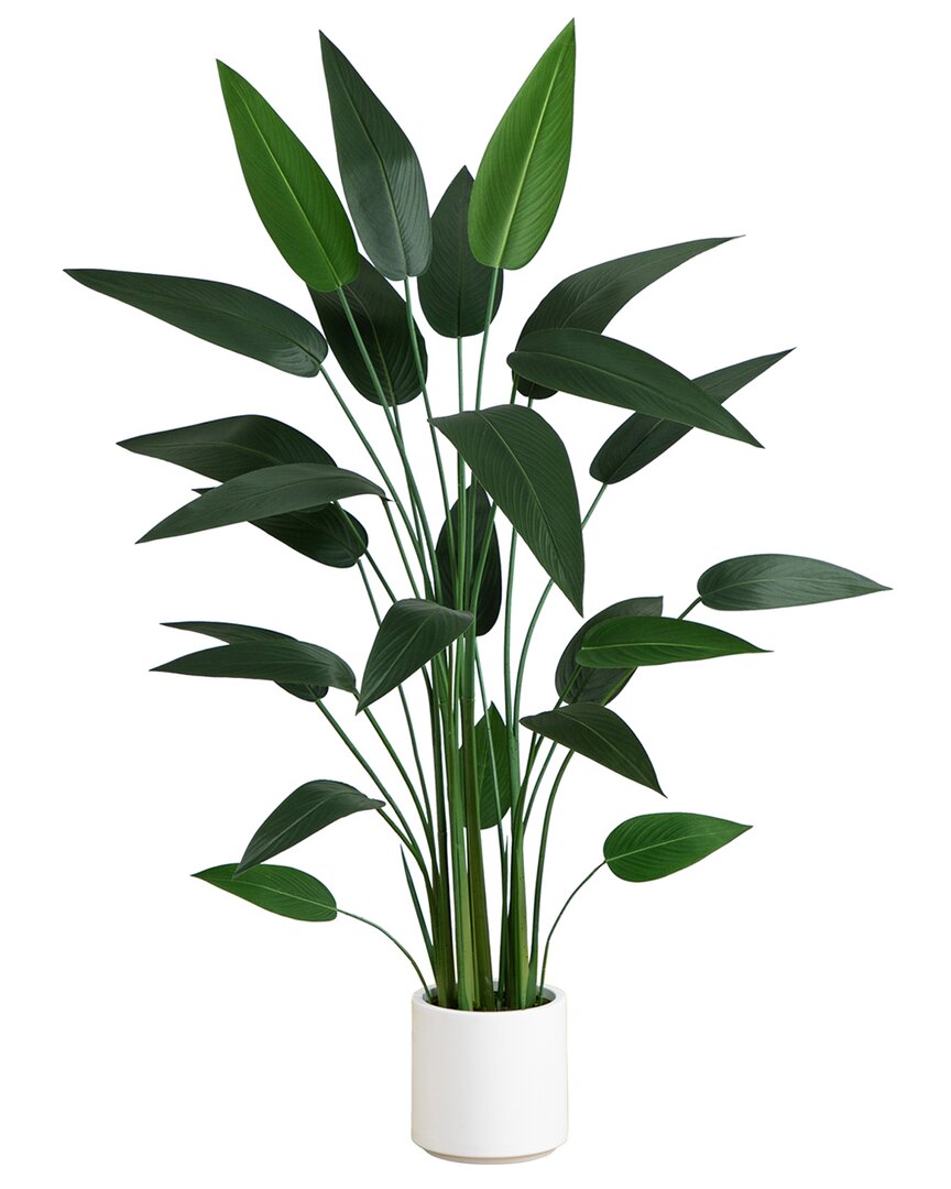 Nearly Natural 63in. Artificial Sky Bird Tree In White Decorative